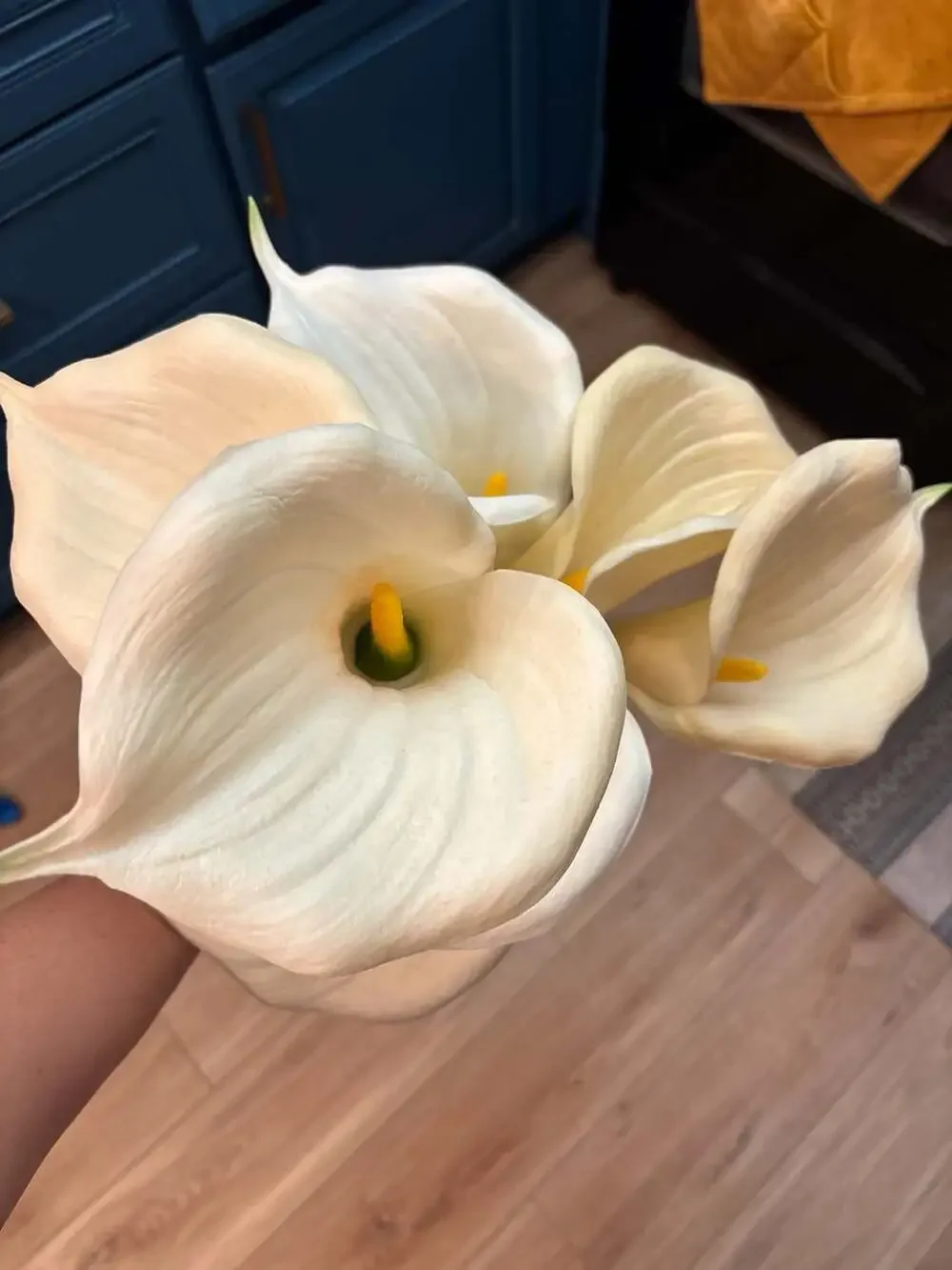 Realtouch feel Calla Lily Flower Bouquet or centerpiece, Set of 7